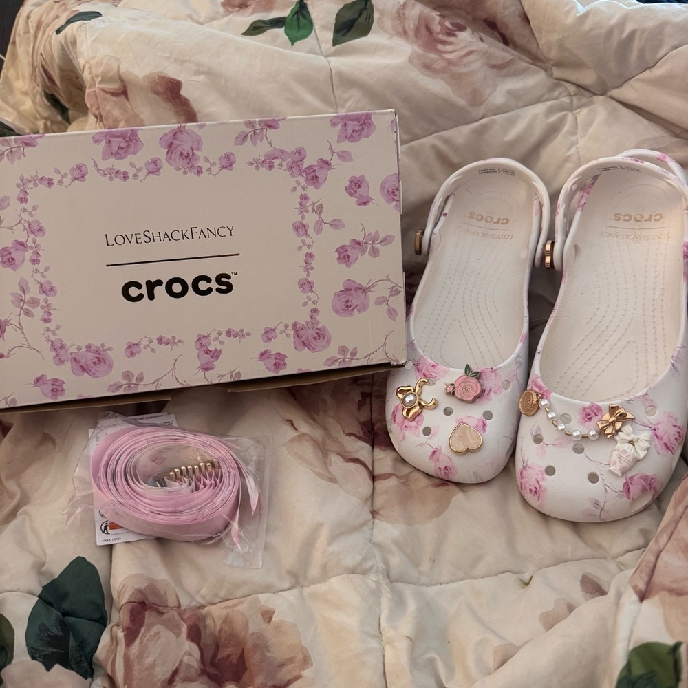 LoveShackFancy SOLD OUT Ballet Slipper Crocs Collab HTF/Rare